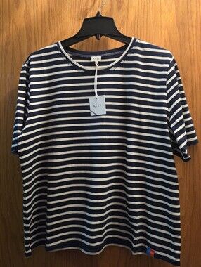 KULE Modern Striped Navy & White  Tee